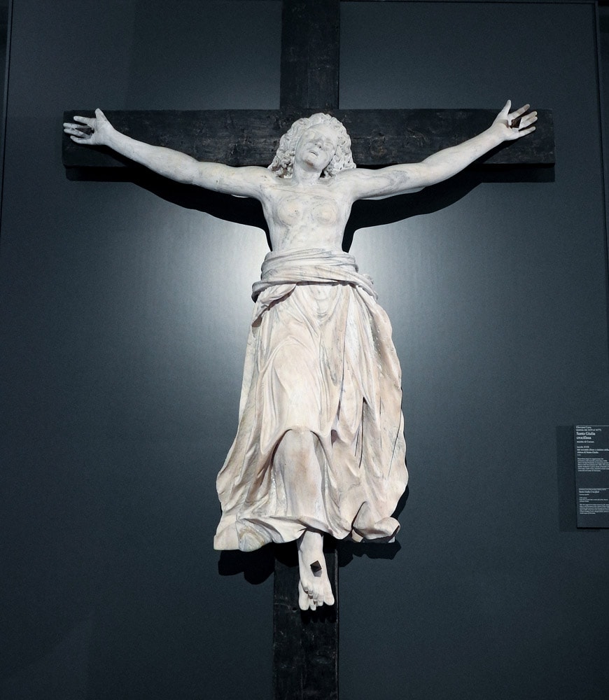 St. Julia of Corsica female crucifix Museo Santa Giulia Brescia