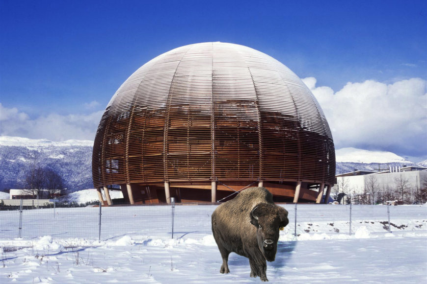 Globe Science Innovation timber pavilion CERN exterior 1
