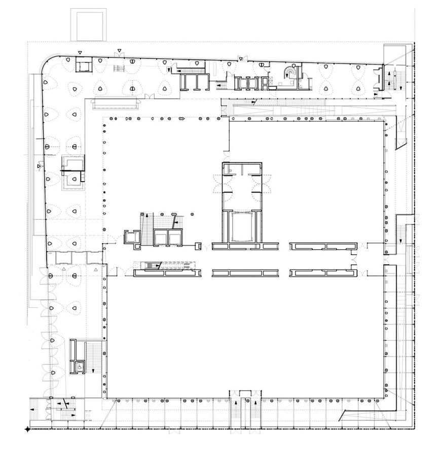 MUCEM museum Marseille Rudy Ricciotti ground floor plan