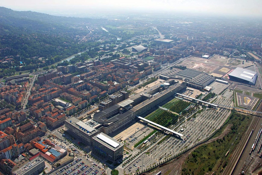 Lingotto Turin aerial
