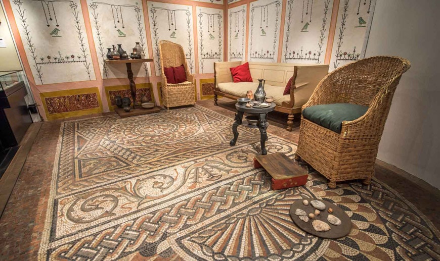 Museum of London ancient Roman mosaic