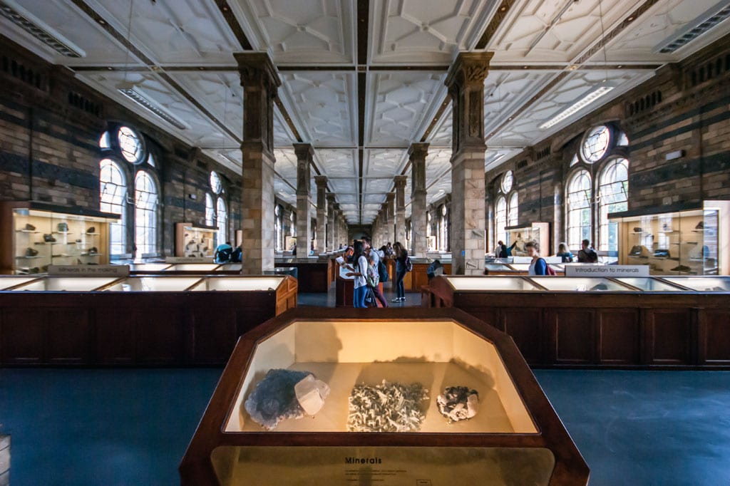 Natural History Museum London gallery minerals Inexhibit