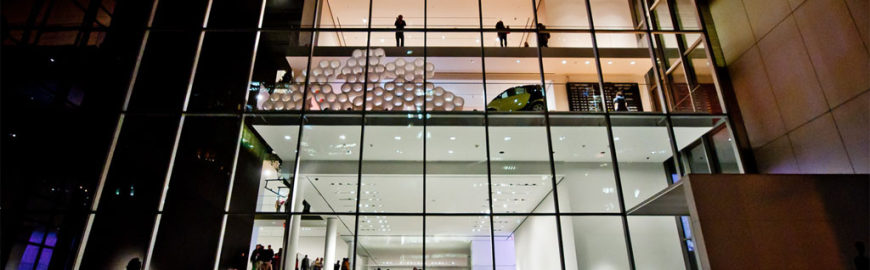 MoMA The Museum of Modern Art New York vista notturna