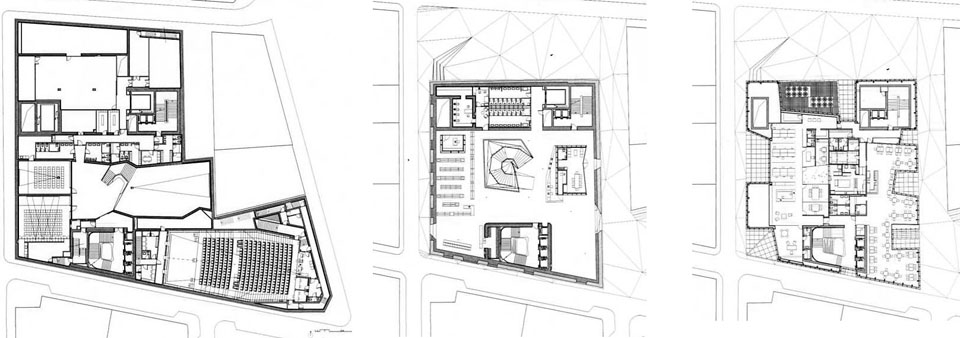 Caixaforum Madrid Herzog de Meuron floor plans