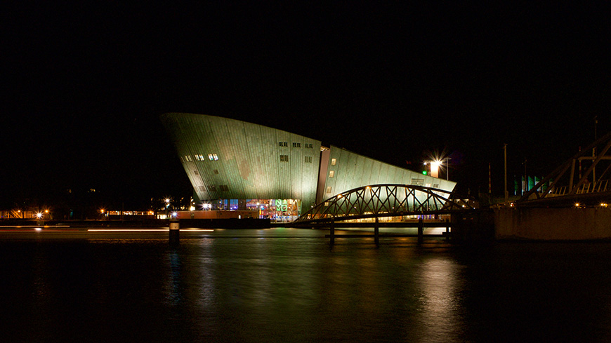 Nemo science center Amsterdam night