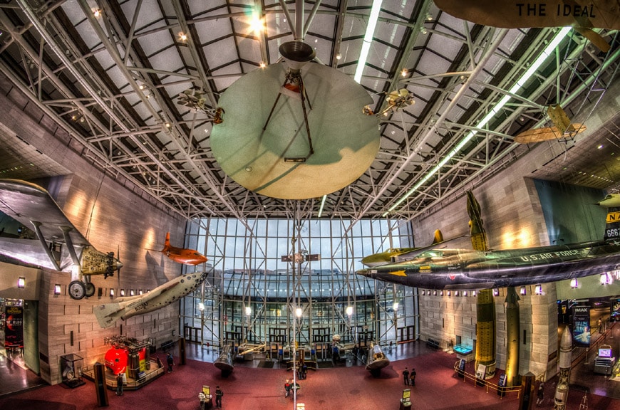 Smithsonian National Air Space Museum Washington DC interior