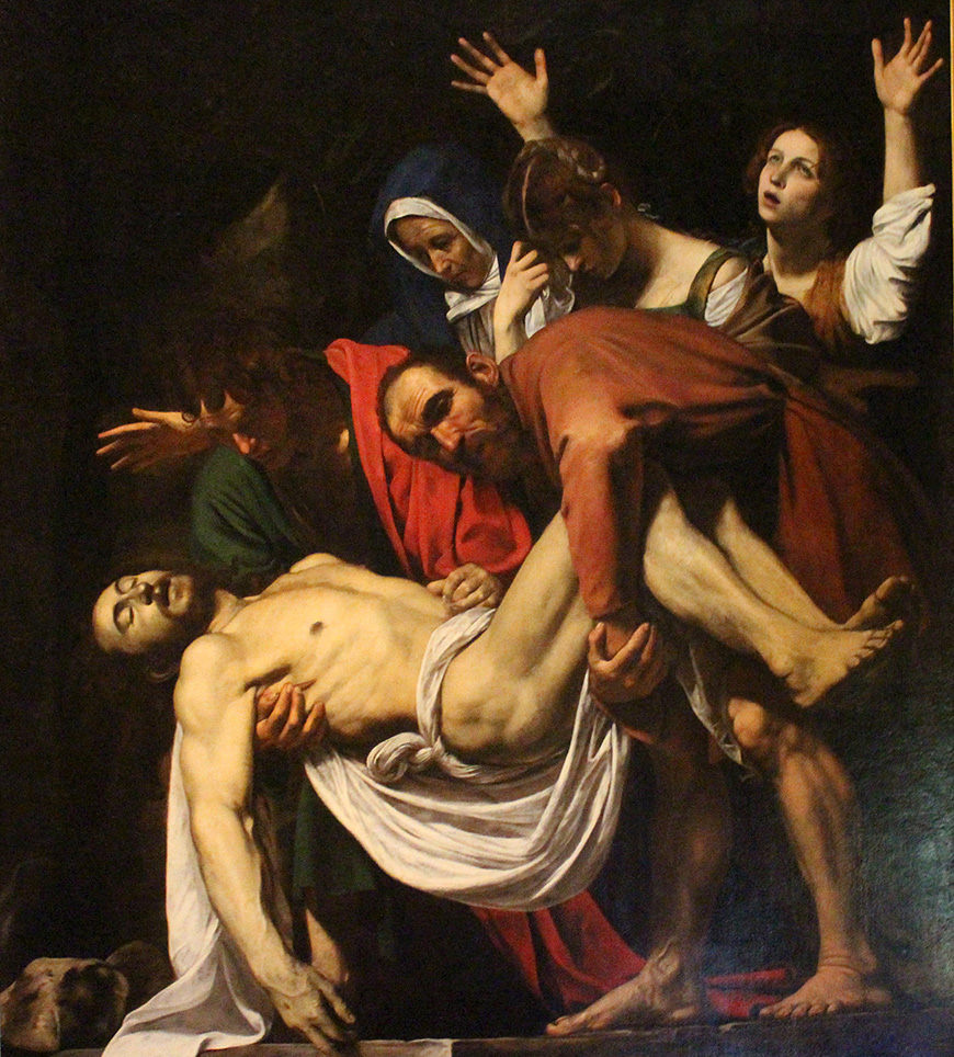 Caravaggio, The Entombment of Christ, painting, Vatican Museums, Rome