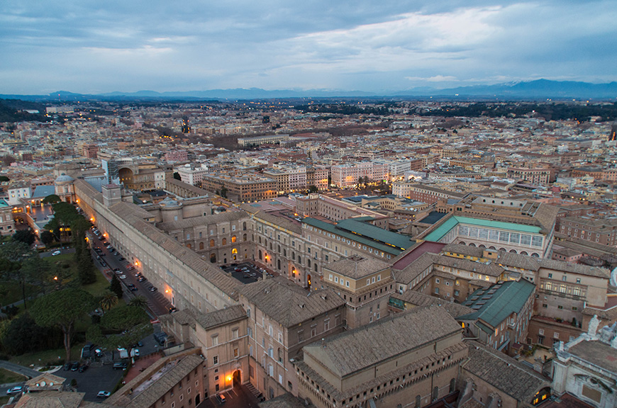 Vatican Museums aerial