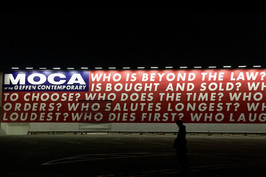 Geffen Contemporary at MOCA Los Angeles, north facade mural
