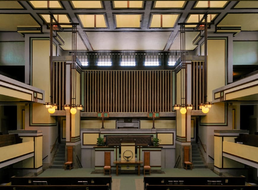 Modern Architecture conservation Unity Temple Wright