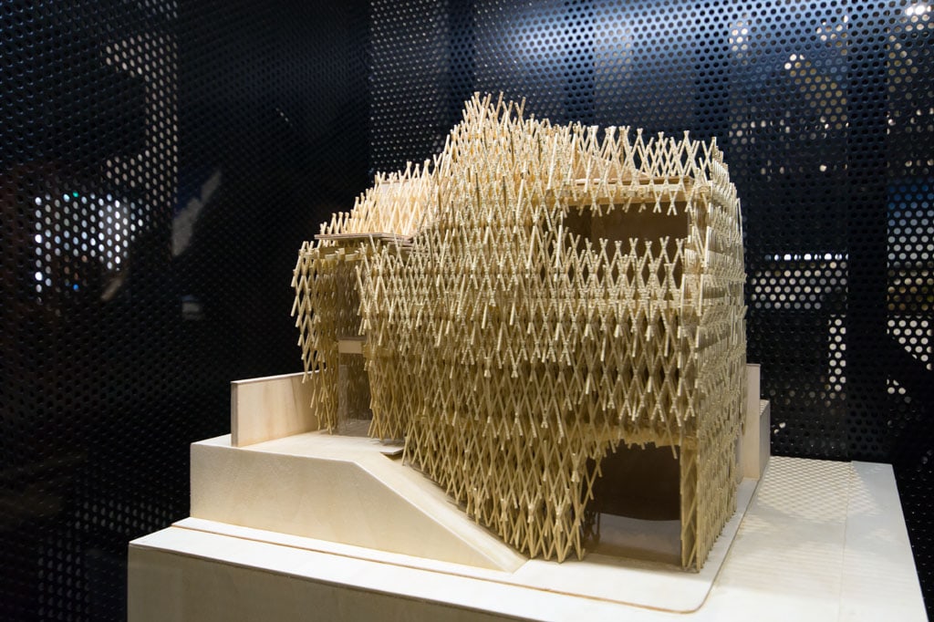 Kengo Kuma Sunnyhills model Sempering exhibition MUDEC Milan 01 Inexhibit