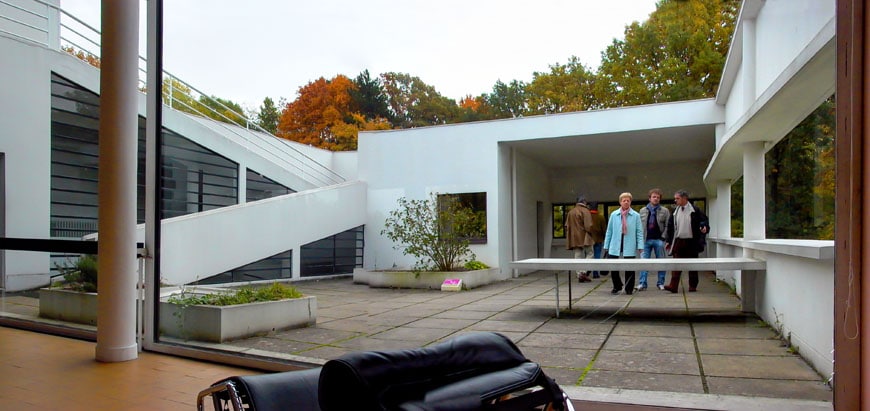 Villa Savoye Le Corbusier terrace Inexhibit