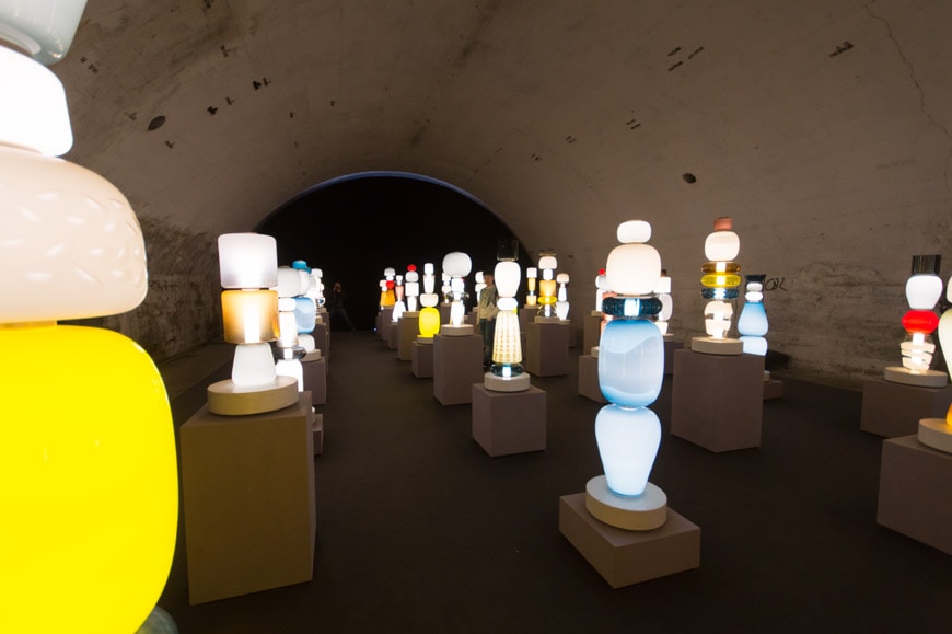 Salviati glass light fixtures Milan Design Week Inexhibit 1