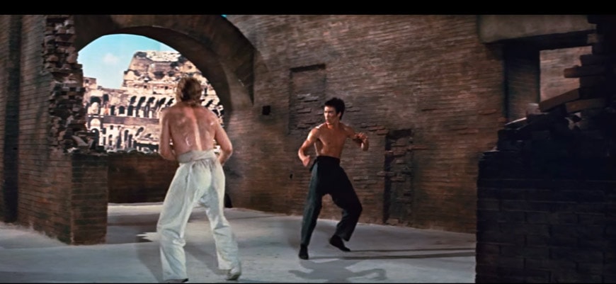 bruce lee chuck norris colosseum