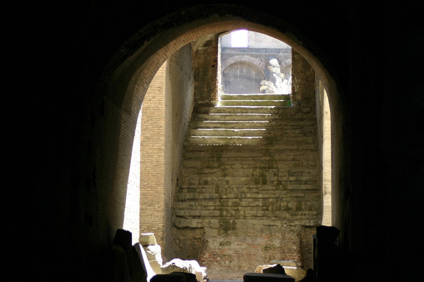 Colosseum Flavian Amphitheater Rome interior 6