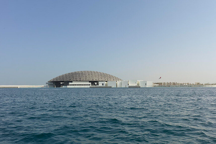 Louvre Abu Dhabi from the sea