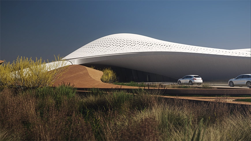 Zaha Hadid Architects Bee'ah headquarters UAE 16