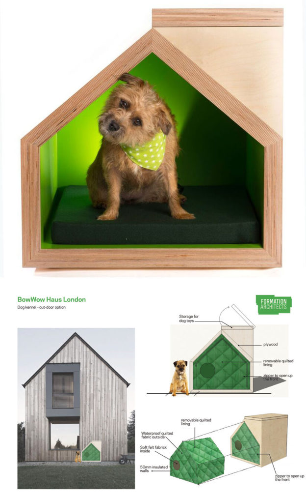 London Acclaimed designers and artists create unique dog kennels for