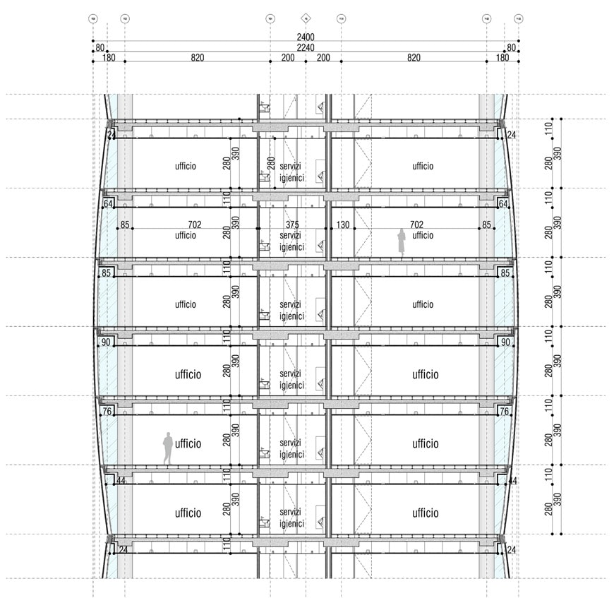 Allianz Tower Milan Arata modular design