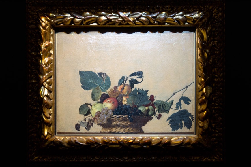 Caravaggio Basket of fruit Pinacoteca Ambrosiana museum Milan Inexhibit