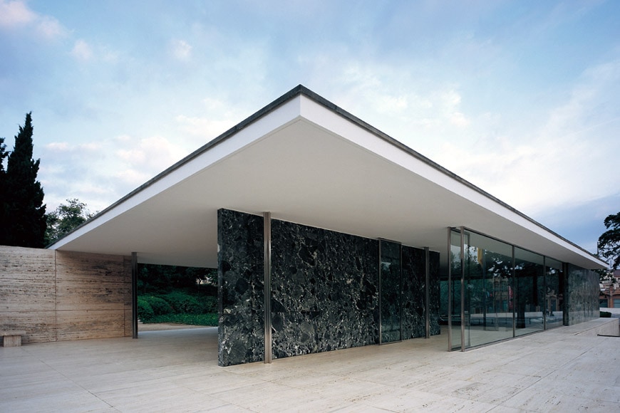 The German Pavilion In Barcelona By Mies Van Der Rohe Inexhibit