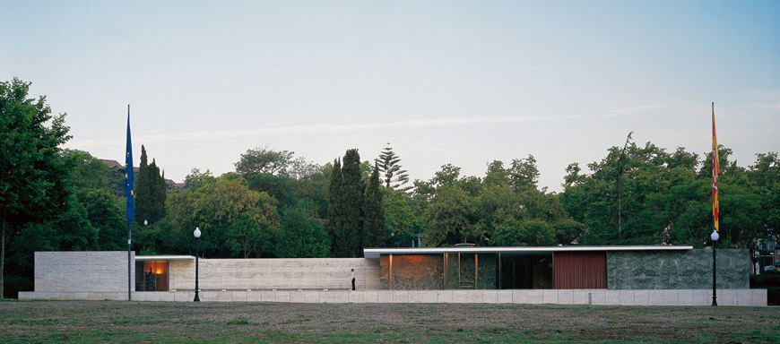 The German Pavilion In Barcelona By Mies Van Der Rohe Inexhibit