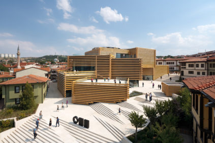 1) OMM by Kengo Kuma and Associates. ©NAARO