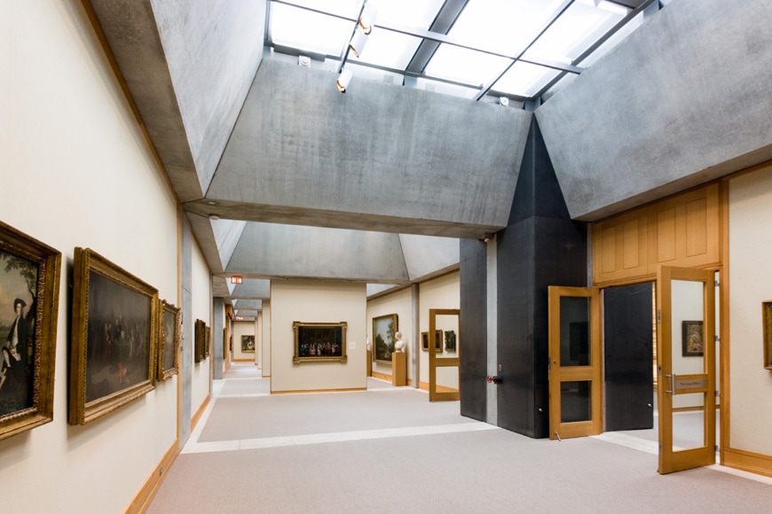Louis Kahn Yale Center for British Art New Haven interior 8