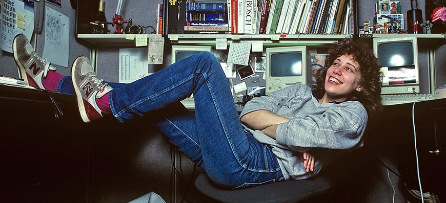 Susan Kare at Apple, 1984