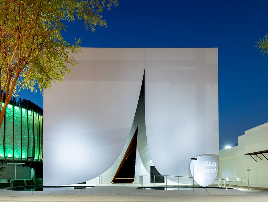 جناح فنلندا ، إكسبو 2020 دبي ، JKMM Architects ، الخارج