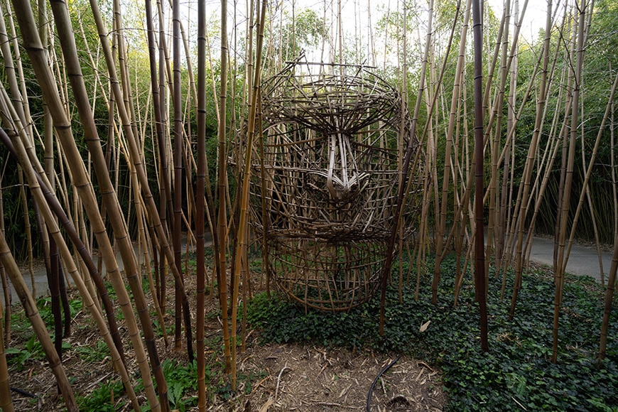 Labirinto della Masone, Franco Maria Ricci, bamboo sculpture by Fred Martin Inexhibit