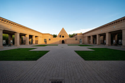 Labirinto della Masone, Franco Maria Ricci, courtyard and pyramid 2b, Inexhibit