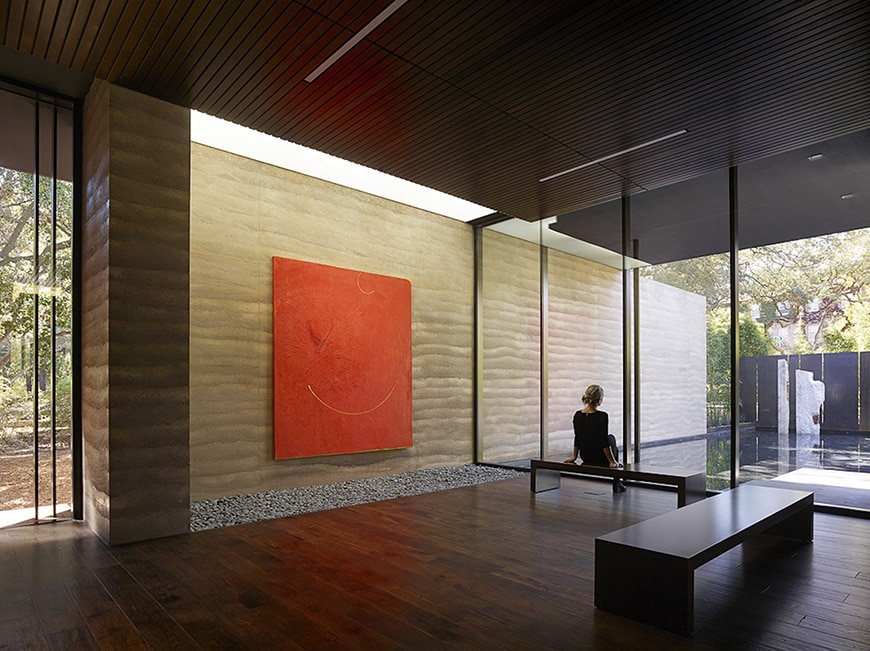 Windhover Contemplative Center, adobe building with paintings by Nathan Oliveira 1