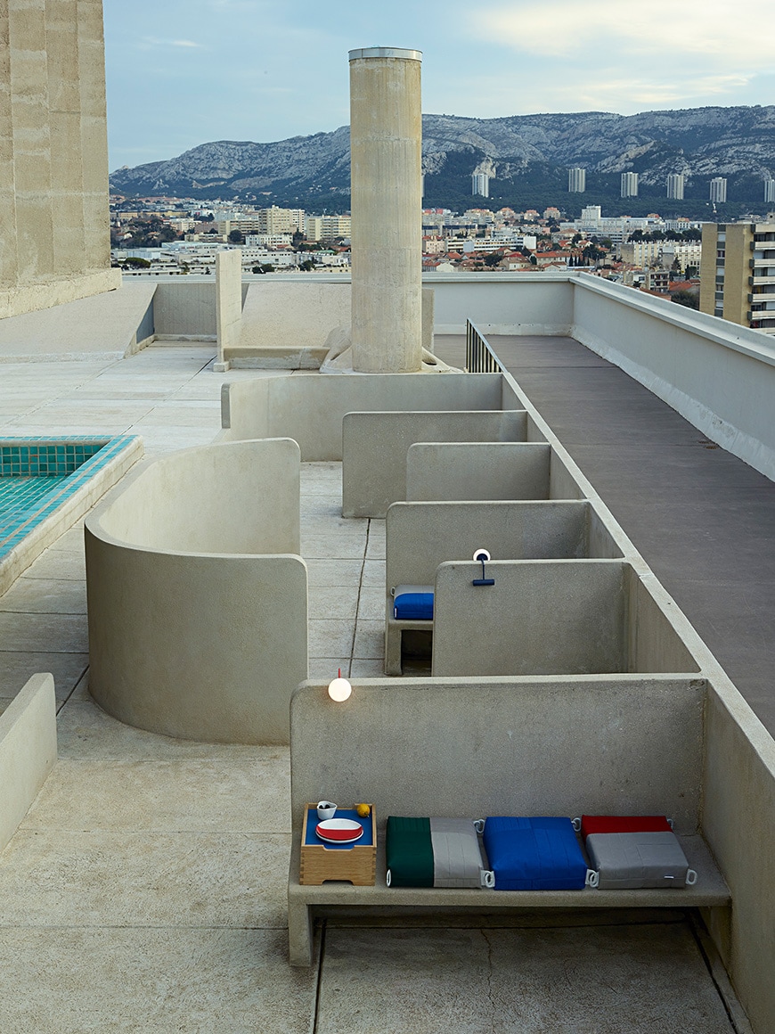 Le Corbusier, Unité Habitation, Cité Radieuse, Marseille, roof terrace