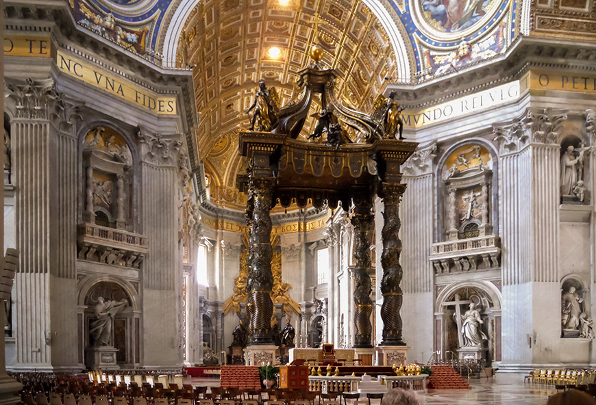 Lorenzo Bernini baldachin, Saint Peter's Basilica, Rome